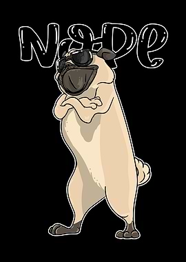 Nope Pug Funny Nope