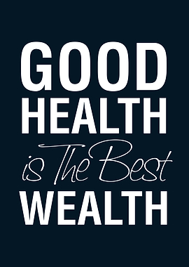 Health Wealth Text Art
