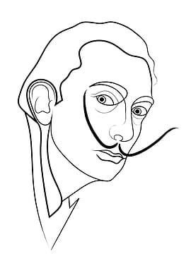 Salvador Line Portrait