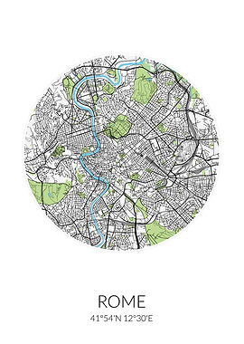 Rome Circle City Map
