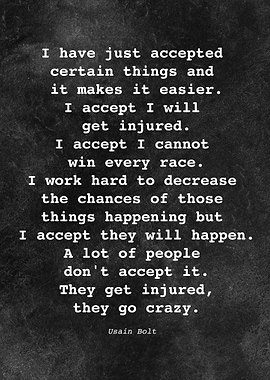 Usain Bolt Quote D012