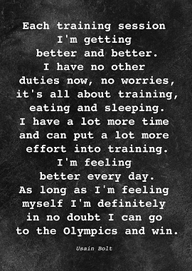 Usain Bolt Quote D019