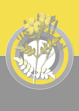 Ultimate Gray Retro Flower