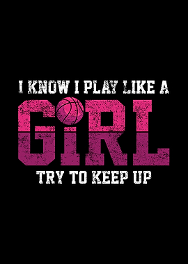 Basketball Girl Vintage