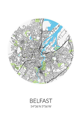 Belfast Circle City Map