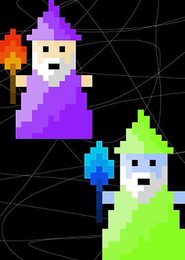 Wizard and Friend in Cave