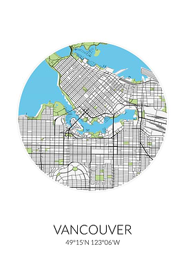 Vancouver Circle City Map