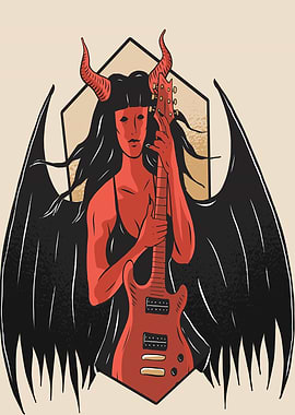 DEMON WITH GUITAR