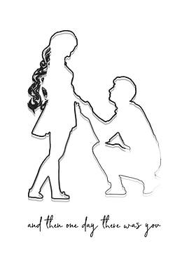 Line Sweet Couple Artwork