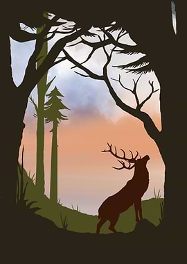 deer in the forest