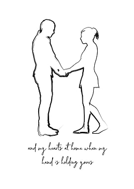 Couples Holding Hands Line