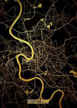 Dusseldorf gold map