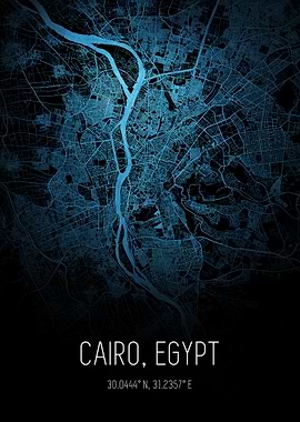 Cairo Egypt City Map