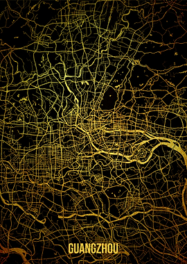 Guangzhou gold map