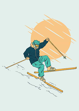 SKIER FALLING