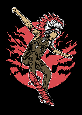 Indian Chief Skateboard