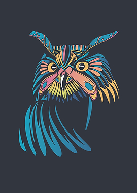 Colorful Mystic Owl