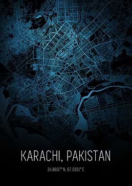 Karachi City Map