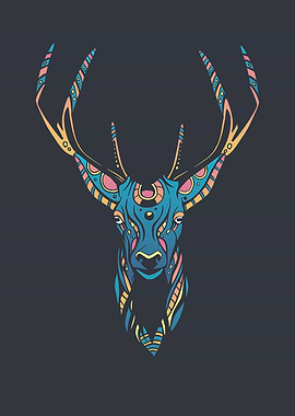 Colorful Mystic Deer