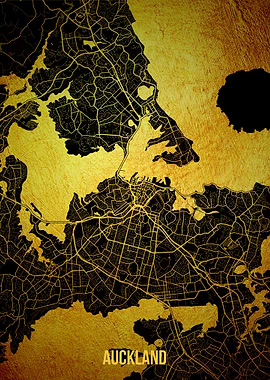 Auckland gold map