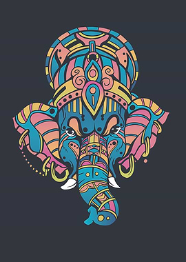 Colorful Ganesha