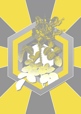 Vintage Flowers in Yellow