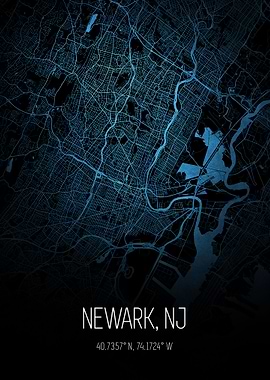 Newark New Jersey Map