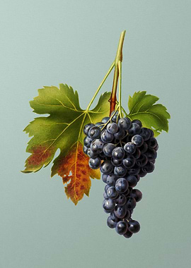 Vintage Grape Painting