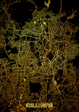 Kuala Lumpur gold map