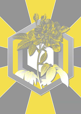 Vintage Flowers in Yellow