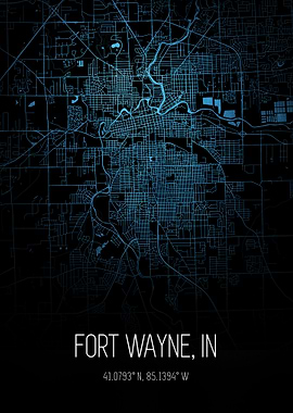 Fort Wayne City Map