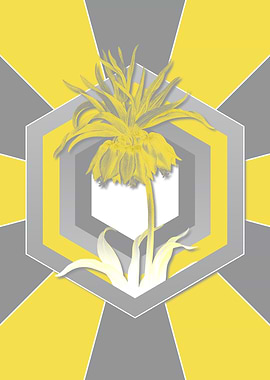 Vintage Flowers in Yellow