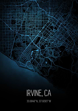 Irvina California Map