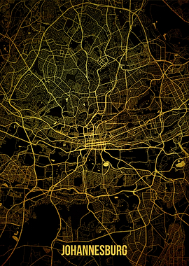Johannesburg gold map