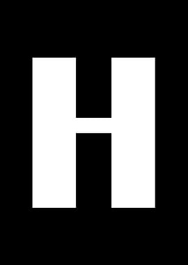 Alphabet letter H