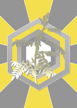 Vintage Flowers in Yellow