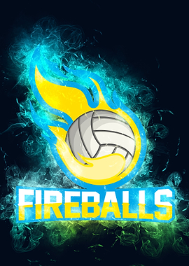 flame volleyball smoky
