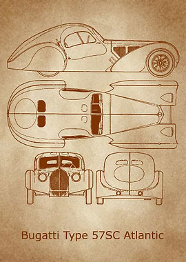 Bugatti Type 57SC old