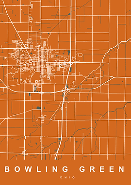 BOWLING GREEN map OHIO