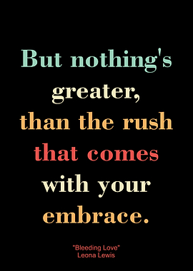 But nothings greater