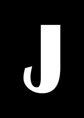 Alphabet letter J