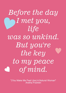 Before the day I met you