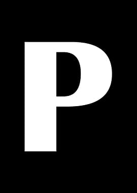 Alphabet letter P