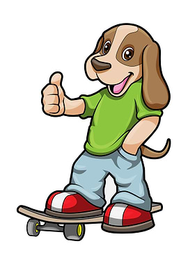 Dog Skater Skateboard