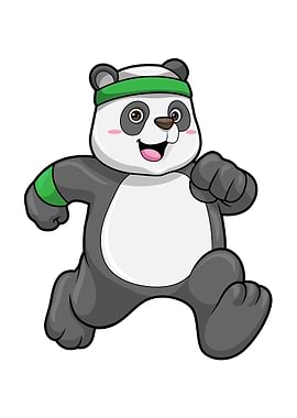 Panda Running Headband