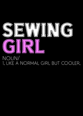 sewing girl