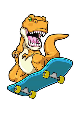 Dinosaur Skater Skateboard