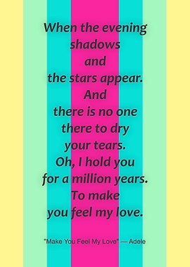 When the evening shadows