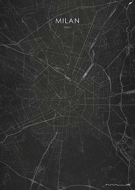 Silver Milan City Map