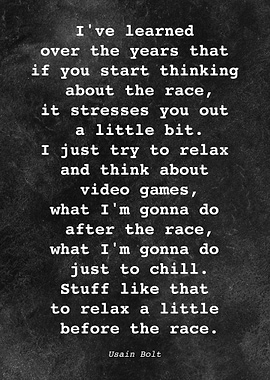 Usain Bolt Quote D029